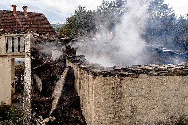 Professional Fire Damage Removal technician working in Brookeville, MD